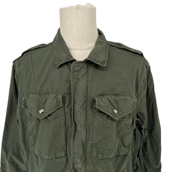 Banana Republic Olive Green Utility Cargo Jacket Men's XL Casual Safari - Picture 9 of 9